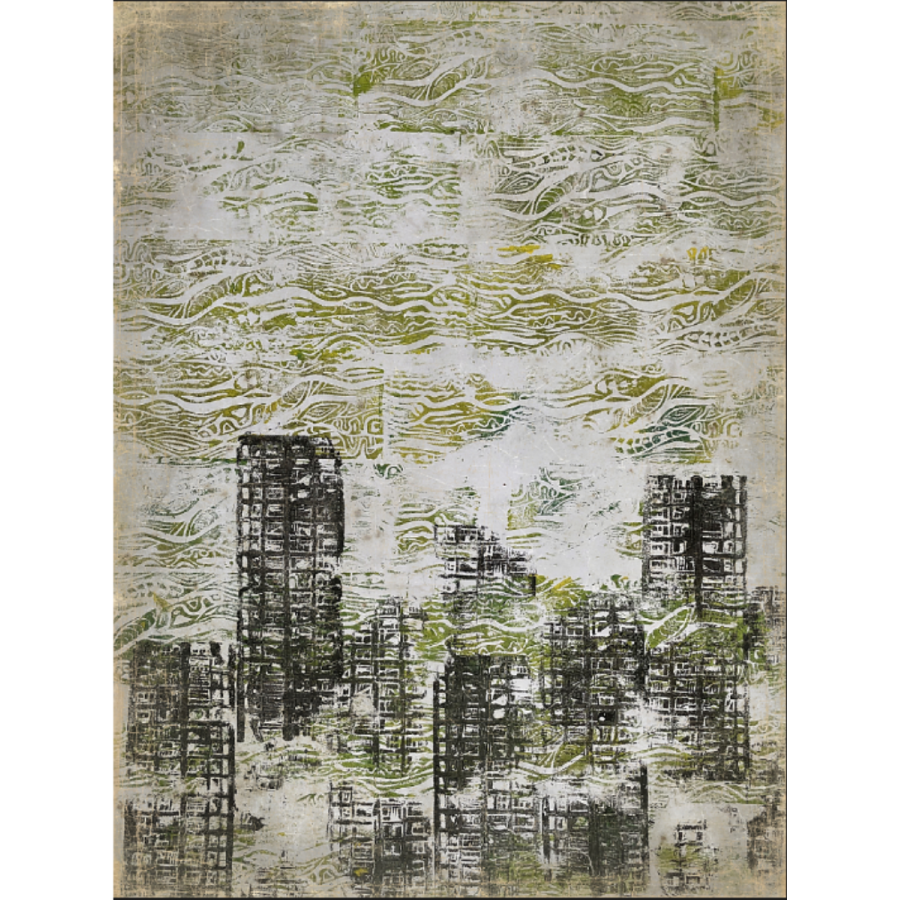 GREEN DOWN TOWN (90x120cm) GREEN DOWN TOWN (90x120cm)